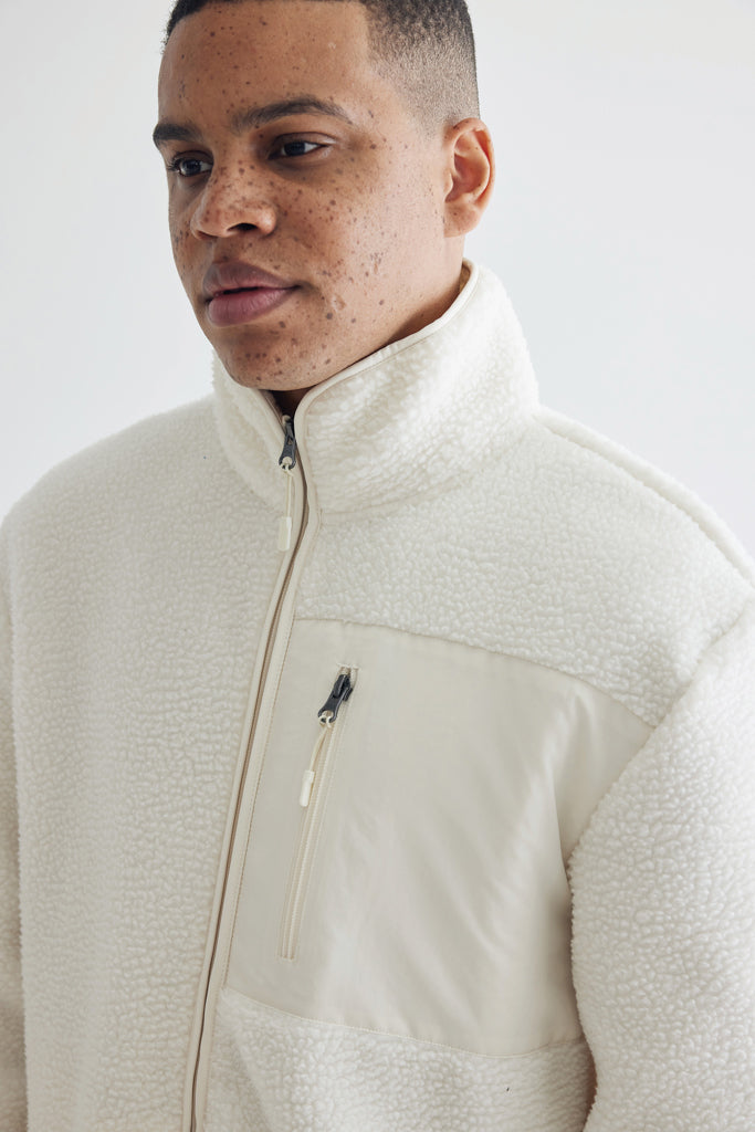 Load image into Gallery viewer, Recycled polyester pile fleece jacket - Custom Wood Designs
