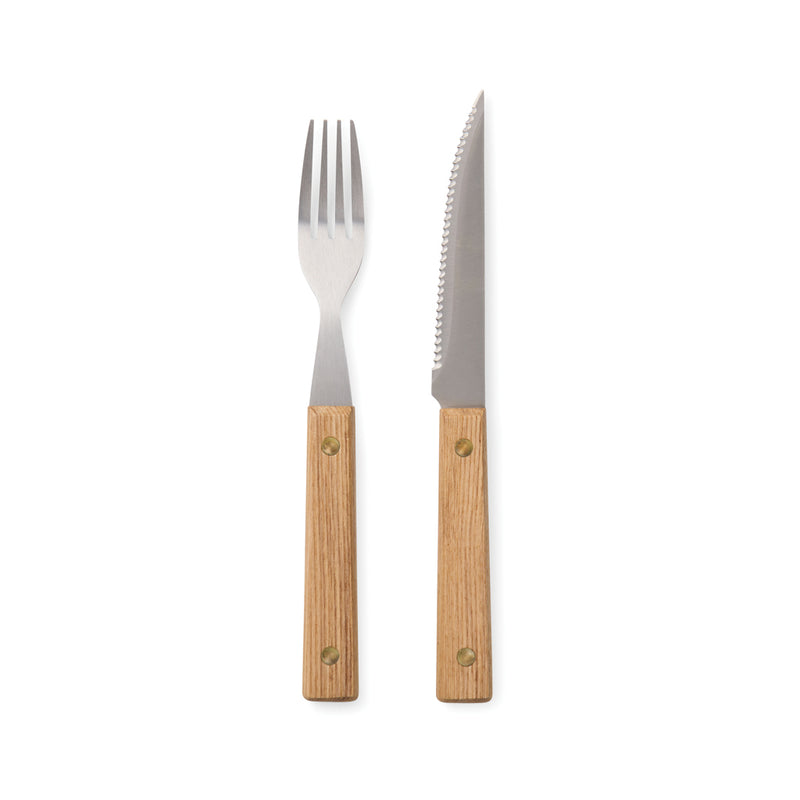 Load image into Gallery viewer, Paso 8 pcs bbq cutlery set - Custom Wood Designs
