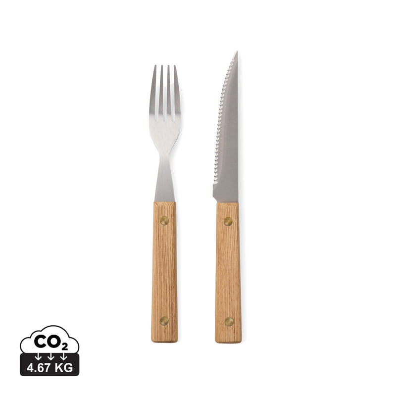 Load image into Gallery viewer, Paso 8 pcs bbq cutlery set - Custom Wood Designs

