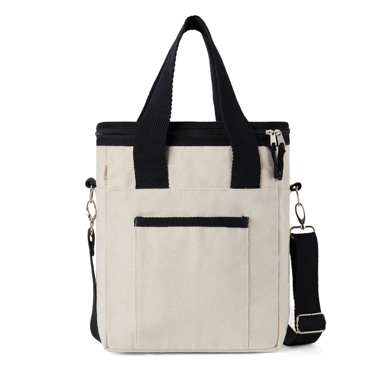 Load image into Gallery viewer, Volonn recycled canvas cooler tote bag - Custom Wood Designs
