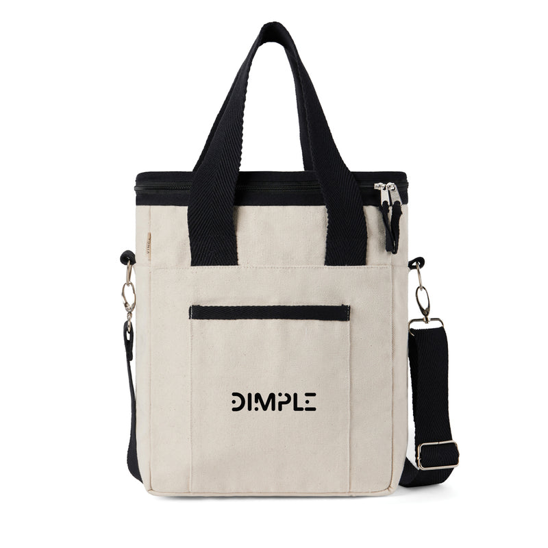 Load image into Gallery viewer, Volonn recycled canvas cooler tote bag - Custom Wood Designs
