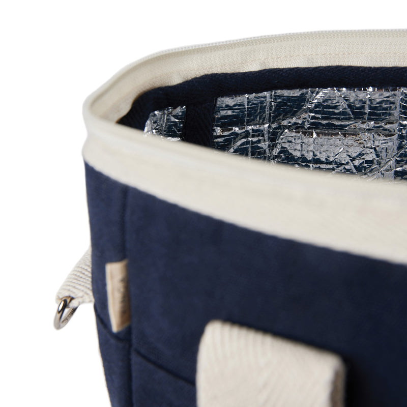 Load image into Gallery viewer, Volonn recycled canvas cooler tote bag - Custom Wood Designs
