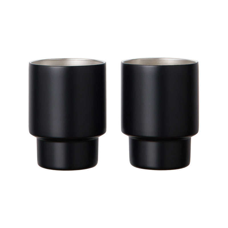 Load image into Gallery viewer, VINGA Nagano RCS  recycled SS mugs, set of 2 - Custom Wood Designs VINGA Nagano RCS  recycled SS mugs, set of 2 made from [material] –  [use_case] | Custom Wood Designs
