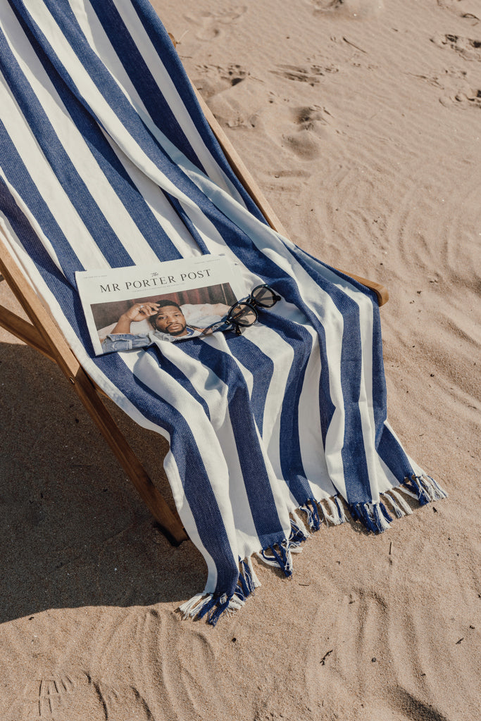 Load image into Gallery viewer, Ornos GRS recycled cotton hammam towel - Custom Wood Designs
