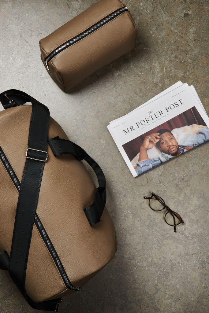 Load image into Gallery viewer, Bermon RCS recycled PU weekend bag - Custom Wood Designs
