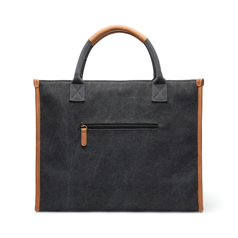 Load image into Gallery viewer, Bosler RCS recycled canvas office tote - Custom Wood Designs

