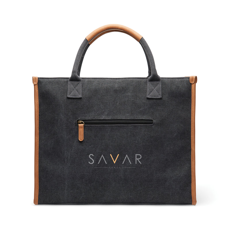 Load image into Gallery viewer, Bosler RCS recycled canvas office tote - Custom Wood Designs
