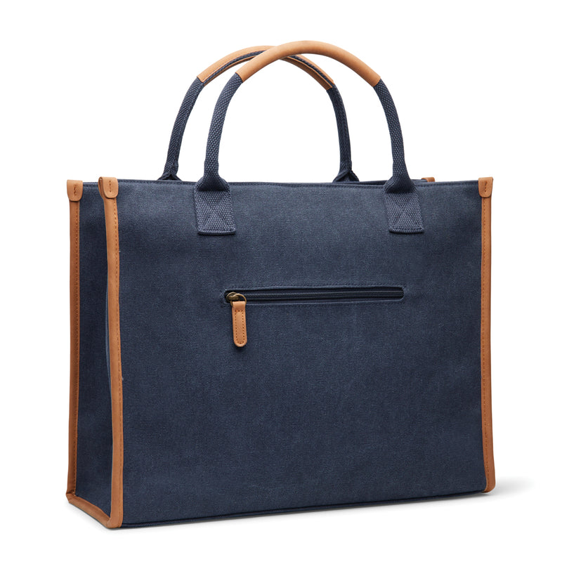 Load image into Gallery viewer, Bosler RCS recycled canvas office tote - Custom Wood Designs
