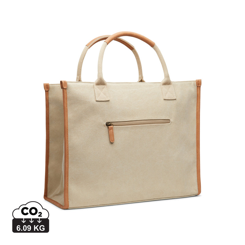 Load image into Gallery viewer, Bosler RCS recycled canvas office tote - Custom Wood Designs
