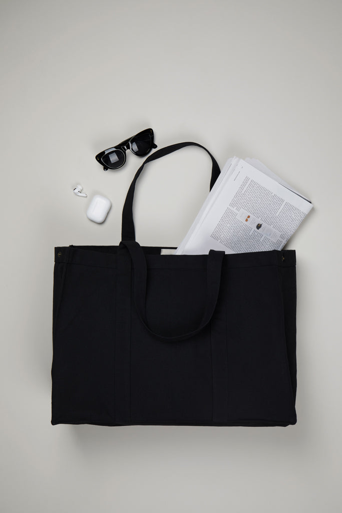 Load image into Gallery viewer, Hil AWARE™ recycled canvas maxi tote bag - Custom Wood Designs
