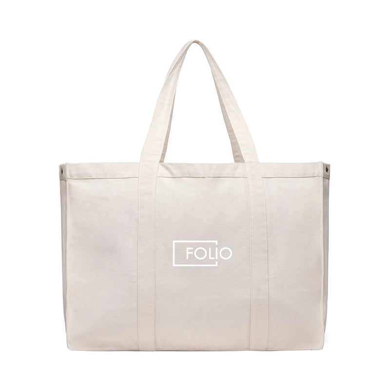 Load image into Gallery viewer, Hil AWARE™ recycled canvas maxi tote bag - Custom Wood Designs

