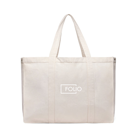 Hil AWARE™ recycled canvas maxi tote bag - Custom Wood Designs