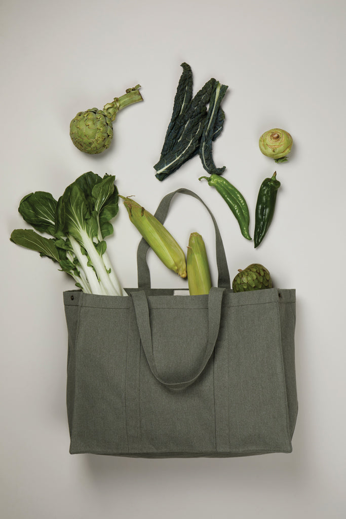Load image into Gallery viewer, Hil AWARE™ recycled canvas maxi tote bag - Custom Wood Designs
