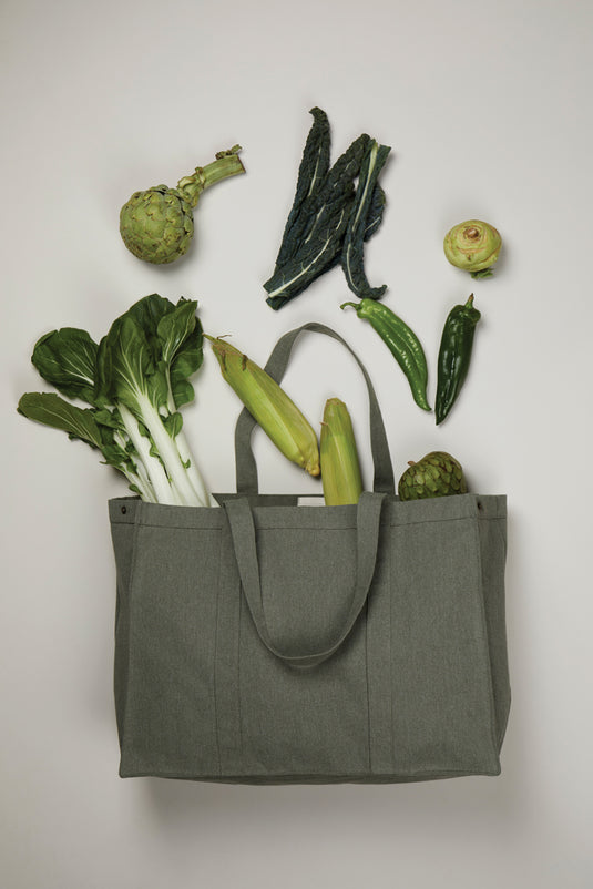 Hil AWARE™ recycled canvas maxi tote bag - Custom Wood Designs