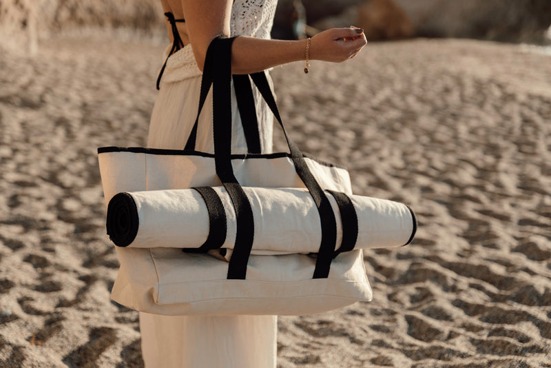 Load image into Gallery viewer, Volonn AWARE™ recycled canvas beach bag - Custom Wood Designs
