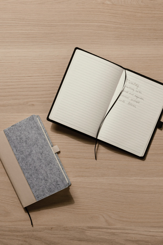 Load image into Gallery viewer, Albon GRS recycled felt notebook - Custom Wood Designs
