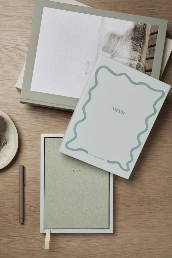 Load image into Gallery viewer, VINGA Mind GRS recycled paper journal - Custom Wood Designs

