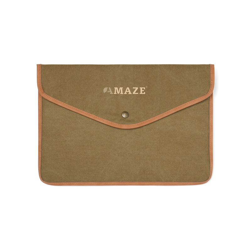 Load image into Gallery viewer, Bosle GRS recycled canvas 16&quot; laptop sleeve - Custom Wood Designs
