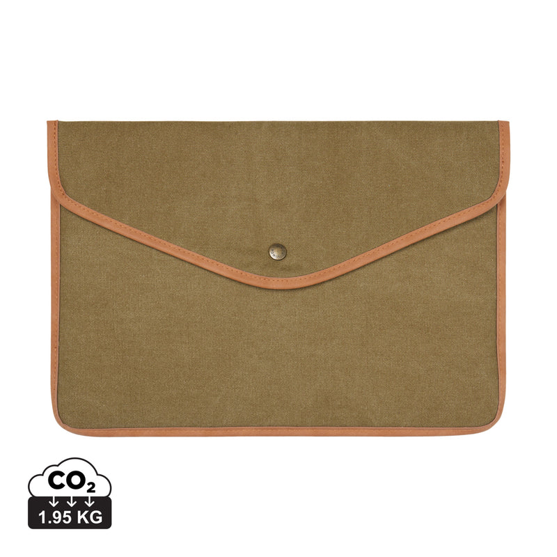 Load image into Gallery viewer, Bosle GRS recycled canvas 16&quot; laptop sleeve - Custom Wood Designs
