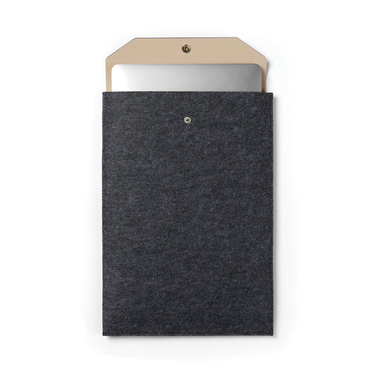 Albo GRS recycled felt 15" laptop sleeve - Custom Wood Designs