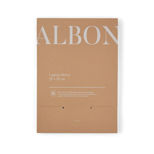 Albo GRS recycled felt 15" laptop sleeve - Custom Wood Designs