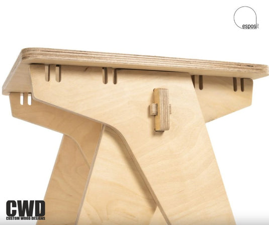 Walker Wooden Stool - Custom Wood Designs