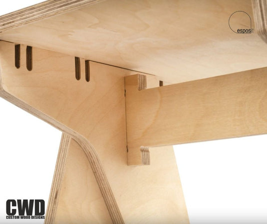 Walker Wooden Stool - Custom Wood Designs