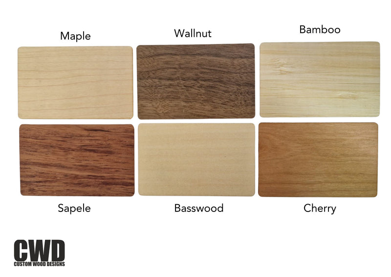 Load image into Gallery viewer, Basswood Wooden Hotel Key Card - Custom Wood Designs
