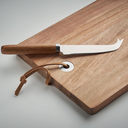 Acacia wood cheese board set pack of 25 Custom Wood Designs __label: Multibuy acaciacustomwooddesignscheeseboard