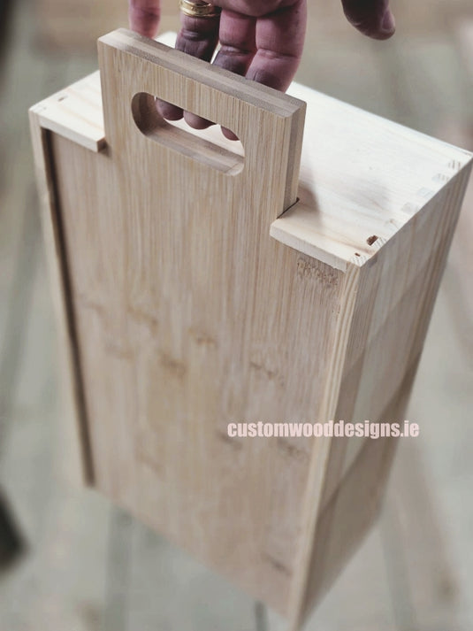 2 in 1 Wooden Wine gift box and cheese board-Bottle box