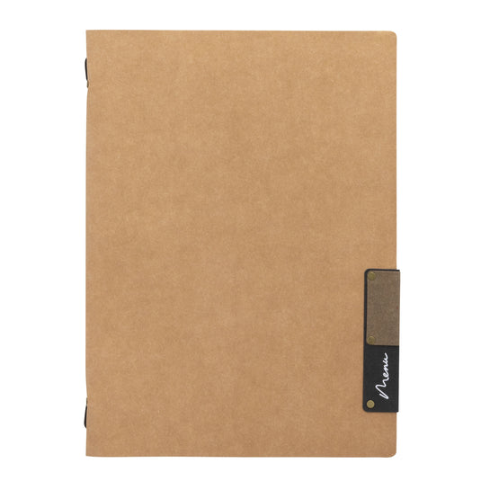 Fiber menu card - beige pack of 10 Beige Custom Wood Designs __label: Multibuy beige-fiber-menu-card-beige-pack-of-10-53613287702871