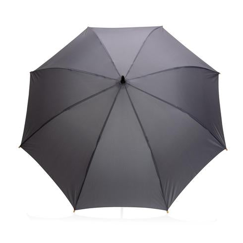Load image into Gallery viewer, 23&quot; umbrella with bamboo handle pack of 12 Anthracite Custom Wood Designs __label: Multibuy black-23-umbrella-with-bamboo-handle-pack-of-12-53613413630295
