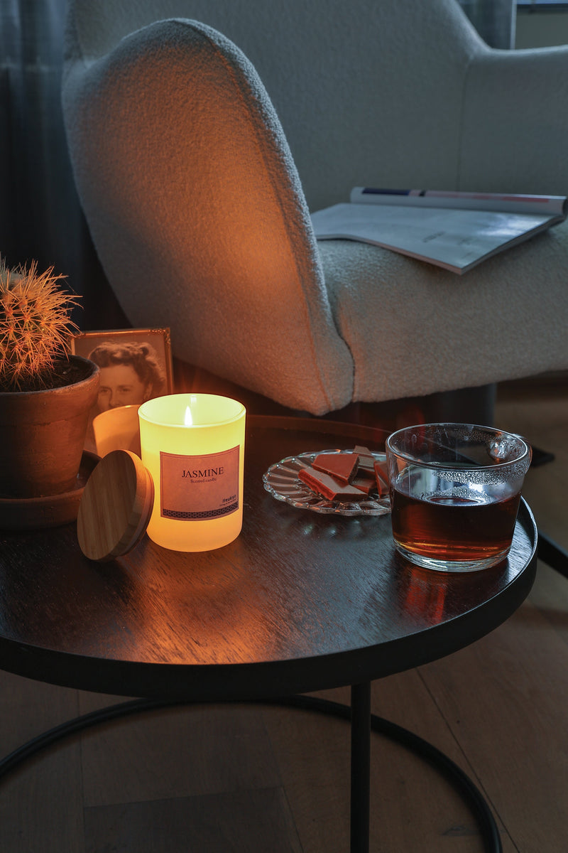 Load image into Gallery viewer, Wooden bamboo lid scented candle pack of 25 Custom Wood Designs __label: Multibuy black-wooden-bamboo-lid-scented-candle-pack-of-25-53613171638615
