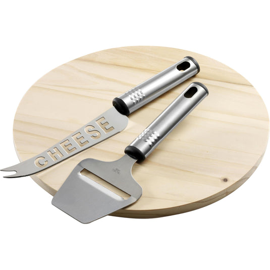 Cheese board wooden pack of 25 Custom Wood Designs __label: Multibuy branded-cheese-board-wooden-pack-of-25-53612936233303