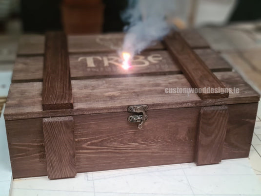 Rustic 3 Bottle Box - Brown x 25 Corporate Gift Box with Wood Wool Custom Wood Designs __label: Multibuy box corporate gift hamper triple wine box wood wool corporate-gift-box-with-wood-wool-1-rustic-3-bottle-box-brown-x-25-51437129761111