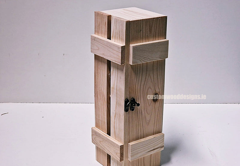 Load image into Gallery viewer, Rustic Bottle Box - Natural Single x 25 Corporate Gift Box with Wood Wool Custom Wood Designs __label: Multibuy gift gift box single box wine box wood wool corporate-gift-box-with-wood-wool-1-rustic-bottle-box-natural-single-53612188860759
