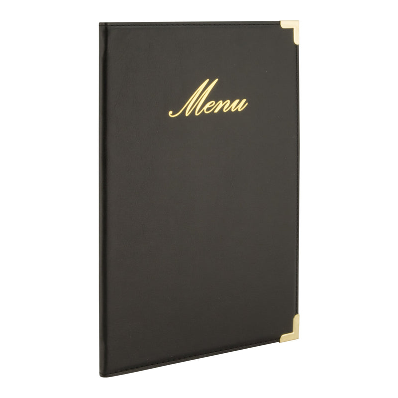 Load image into Gallery viewer, Leather style menu A5 pack of 10 Custom Wood Designs __label: Multibuy customwooddesignsa5menu_e8e7812c-9756-4dfc-9b81-68d738cf7c9a
