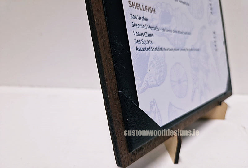 Load image into Gallery viewer, 20 x A4 Walnut Album Menu Securit __label: Multibuy default-title-20-x-a4-walnut-album-52262275744087
