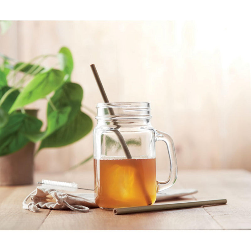 Load image into Gallery viewer, Bamboo Straws with brush in pouch pack of 100 Custom Wood Designs __label: Multibuy default-title-bamboo-straws-with-brush-in-pouch-pack-of-100-53613723779415
