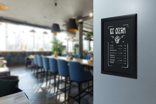Chalkboard Wall Mounting 76,3x56,5x2,5cm Custom Wood Designs default-title-chalkboard-lacquered-black-finish-wall-mounting-screws-included-76-3x56-5x2-5cm-53612437537111
