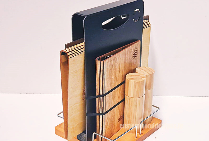 Load image into Gallery viewer, Chalkboard Table Caddy - Pack of 6 Custom Wood Designs __label: Multibuy default-title-chalkboard-table-caddy-pack-of-6-52298258121047
