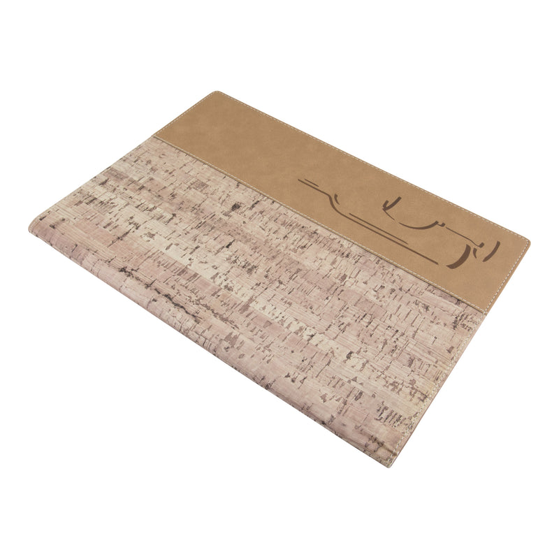 Load image into Gallery viewer, Cork style leather feel 8xA4 menus pack of 10 Custom Wood Designs default-title-cork-style-leather-feel-8xa4-menus-pack-of-10-53613307756887

