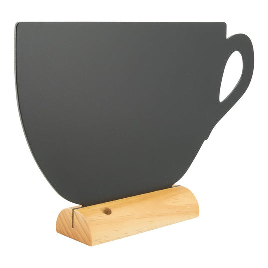 Cup Chalkboard with chalkmarker - Pack of 6 Custom Wood Designs __label: Multibuy default-title-cup-chalkboard-with-chalkmarker-pack-of-6-53612370985303