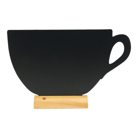 Cup Chalkboard with chalkmarker - Pack of 6 Custom Wood Designs __label: Multibuy default-title-cup-chalkboard-with-chalkmarker-pack-of-6-53612371247447