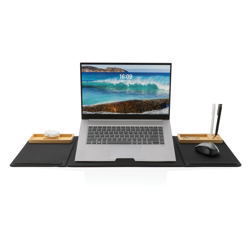 Load image into Gallery viewer, Foldable desk organiser with laptop stand pack of 10 Custom Wood Designs default-title-foldable-desk-organiser-with-laptop-stand-pack-of-10-53613419757911
