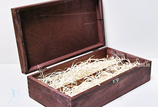 Hinged Lid 2 Bottle Box - Burgundy x25 Custom Wood Designs __label: Multibuy Bottle Box Bottle Boxes gift box Gift Boxes Single bottle box wooden Box default-title-hinged-lid-2-bottle-box-burgundy-x25-52627317391703