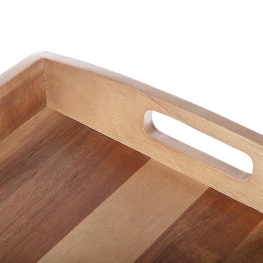 Large Acacia Wood Tray 510(W) x 350(D)mm pack of 25 Custom Wood Designs __label: Multibuy default-title-large-acacia-wood-tray-510-w-x-350-d-mm-pack-of-25-53613728825687