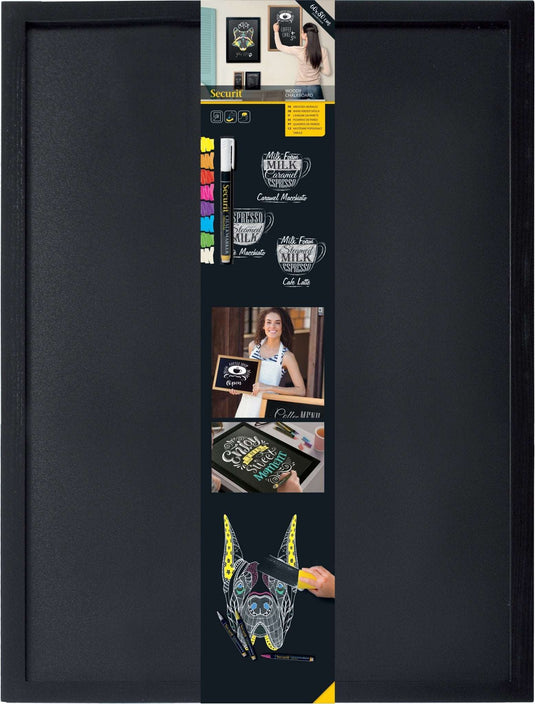 Large Chalkboard - 80x60x1cm - Black - Pack of 6 Custom Wood Designs default-title-large-chalkboard-80x60x1cm-black-pack-of-6-53612426101079