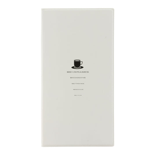 Leather style white menu pack of 10 Custom Wood Designs __label: Multibuy default-title-leather-style-white-menu-pack-of-10-53613295927639