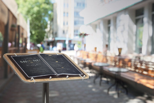 Menu Stand with laminated wooden panel Custom Wood Designs default-title-menu-stand-with-laminated-wooden-panel-53612508283223